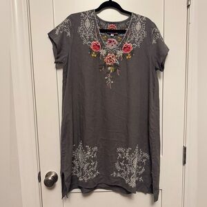 Johnny Was Assa Linen Tunic Dress M